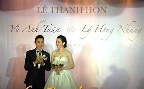 MC Anh Tuấn: Sau 4 năm yêu nhau, đầu năm 2013, đám cưới của MC chương trình Trò chơi âm nhạc Anh Tuấn và cô dâu Lý Hồng Nhung được tổ chức tại Hà Nội.