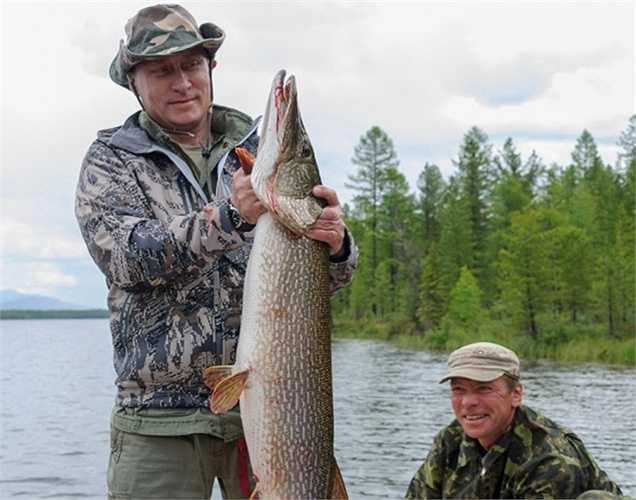 Ông Putin cũng có biệt tài câu cá