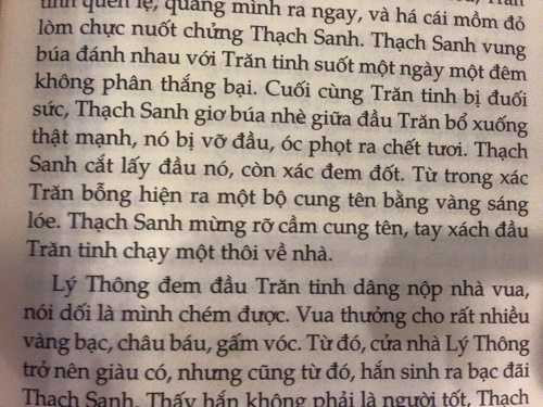 Mẹ nhường khố cho Thạch Sanh, Trăn tinh bị chém 'phọt óc chết tươi'