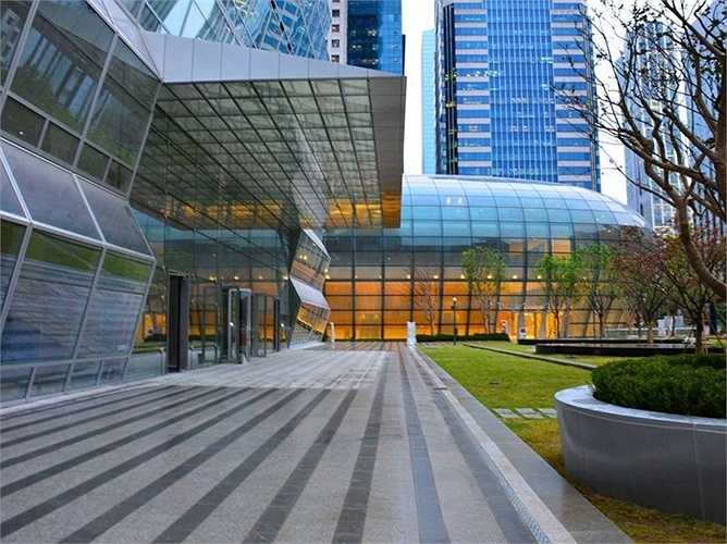 Trụ sở Hiệp hội công nghiệp Hàn Quốc có kiến trúc ấn tượng, một phần làm từ tre và gỗ