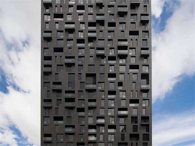 Tổ hợp văn phòng, nhà ở Magma tại Monterrey, Mexico. Khu nhà này được xây dựng phỏng theo một trò chơi xếp hình nổi tiếng