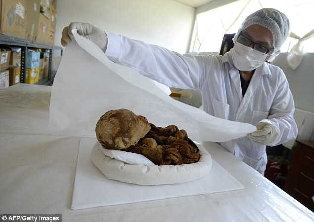 xác ướp trẻ sơ sinh vừa được tìm thấy 