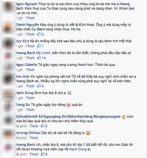 Tình huống ngộ nghĩnh cùng lời nói đùa vui hóm hỉnh của Hoàng Bách ngay lập tức thu hút sự chú ý, thích thú của cư dân mạng.