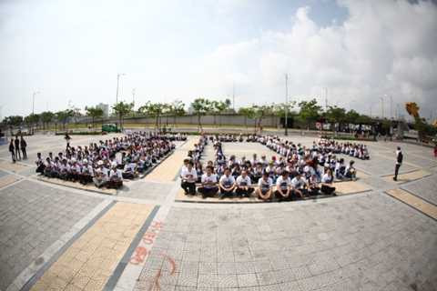 Đà Nẵng, 'Giờ trái đất'', hàng người, sinh viên, hưởng ứng