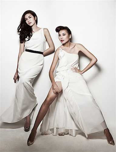 Thanh Hằng nổi bật trong những bức ảnh khoe chân dài.