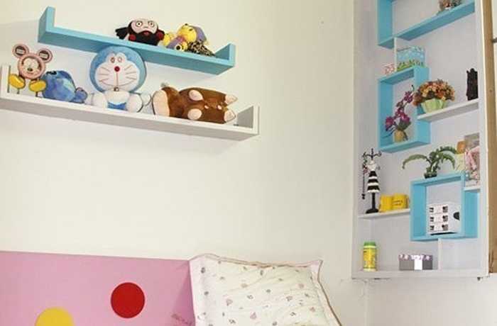 Phòng ngủ ngọt ngào của Á hậu. 