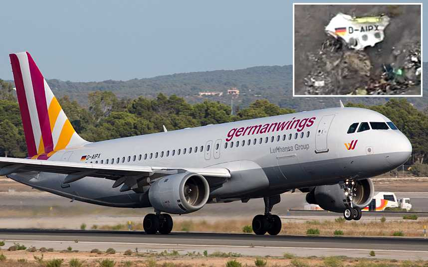 Hình ảnh của chiếc máy bay Airbus A320 số hiệu 9529 của Germanwings 