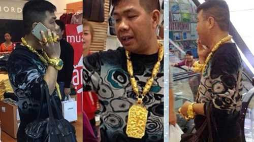 Đại gia dát vàng đầy người gây náo loạn Vincom là ai?