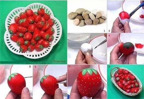 Sỏi bỗng biến thành trái dâu tây ngon ngọt