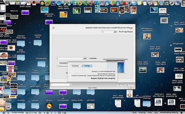 Thử lộn ngược lại các ứng dụng trên màn hình laptop