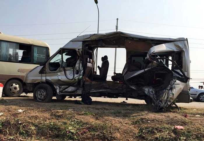 Tin mới vụ tai nạn xe khách đối đầu, 5 người chết ở Hà Nội