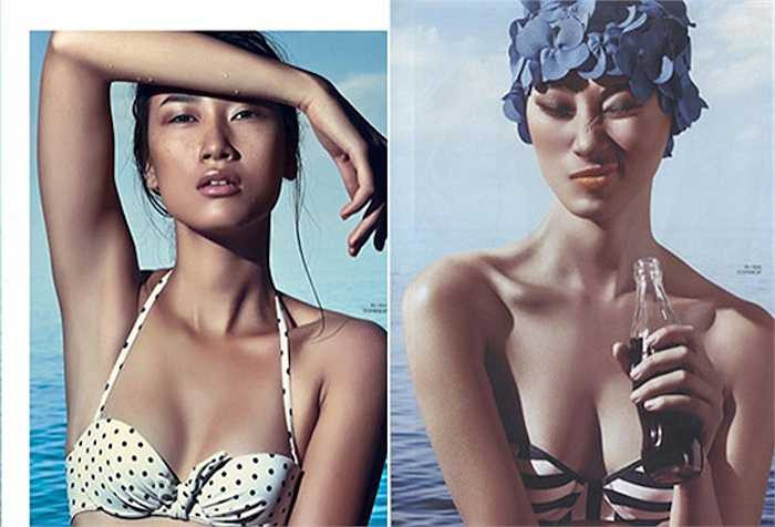 Trang Khiếu quyến rũ cùng bikini 