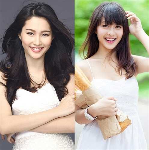 Khả Ngân và Hoa hậu Đặng Thu Thảo đều được ưa thích nhờ vẻ đẹp trong sáng, thuần khiết.