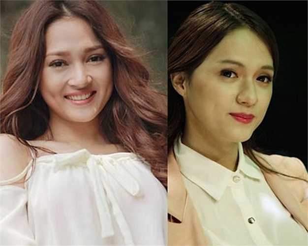 Bảo Anh và Hương Giang Idol có gương mặt nhang nhác nhau ở một số góc.