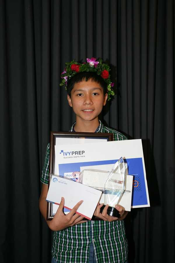 Giải nhất khối 7: Cao Nguyễn Anh Huy – Lớp 7/11, Trường THCS Nguyễn Huệ, Đà Nẵng