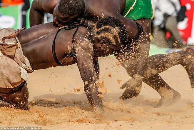 Các trận đấu diễn ra trên sân cát và dưới ánh nắng mặt trời gay gắt. 