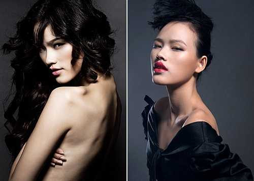 Gương mặt góc cạnh, sắc sảo mang vẻ đẹp đậm chất Á Đông chính là lợi thế của Tuyết Lan trong những bức hình beauty shoot