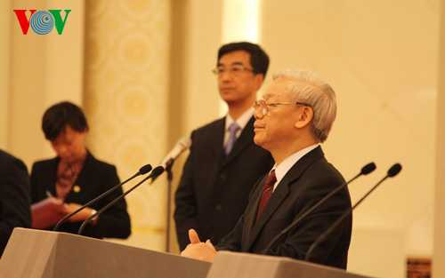 Tổng Bí thư Nguyễn Phú Trọng phát biểu tại cuộc gặp gỡ hữu nghị thanh niên Việt-Trung