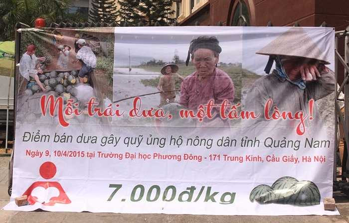 Với thông điệp 'Mỗi trái dưa một tấm lòng', hoạt động ý nghĩa này thực sự đã lan tỏa trong toàn bộ sinh viên, giảng viên của nhà trường