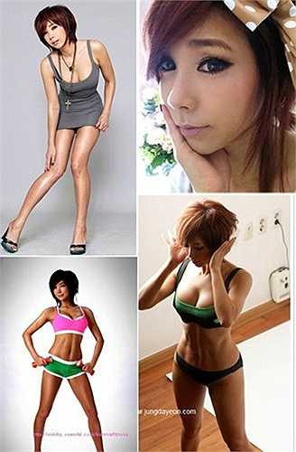 Jung Da Yeon, nổi tiếng ở xứ sở kim chi với thân hình bốc lửa và gương mặt trẻ như thiếu nữ.