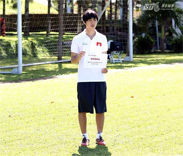 Đây là hình ảnh Tuấn Anh tham gia chương trình chống bạo hành trẻ em và phụ nữ của Quỹ Dân số Liên Hợp Quốc. (Ảnh: Minh Trần)