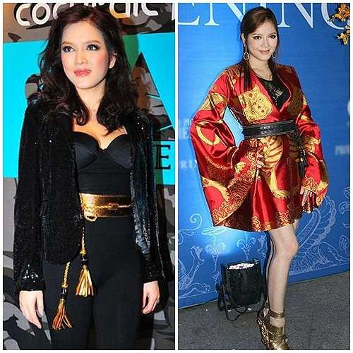 Dù diện những món đồ hiệu từ vài chục đến hàng trăm triệu, trông cô vẫn kém sang.