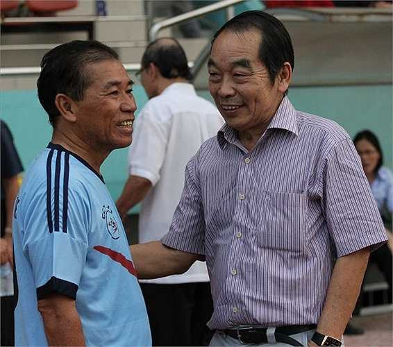 Cựu danh thủ Thể Công - Vương Tiến Dũng cũng có mặt trong Festival bóng đá Hồng Hà - Trường Sơn - Cửu Long. (ảnh: Hoàng Tùng)