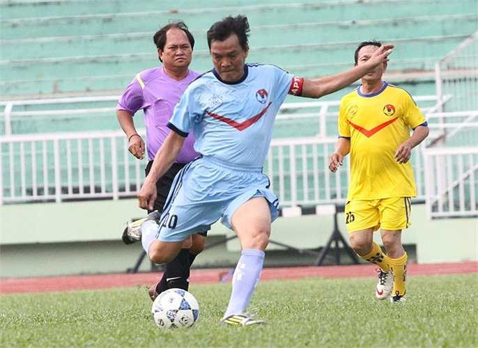 Cựu tiền đạo của Hải Quan - Nguyễn Văn Thành là tác giả bàn thắng duy nhất trong trận đấu này. (ảnh: Hoàng Tùng)