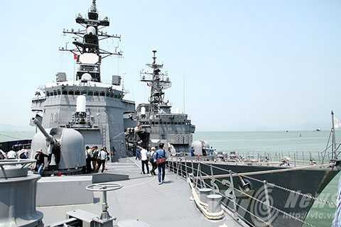 chiến hạm, Nhật Bản, Đà Nẵng, tàu khu trục, Phòng vệ biển, JS KIRISAME (DD-104), JS ASAYUKI (DD-132)