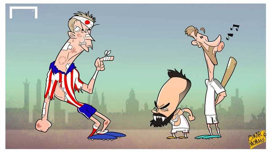Trận derby thành Madrid diễn ra đầy máu lửa. Mandzukic bị đánh chảy máu mặt. Anh cũng khiếu nại bị Daniel Carvajal cắn. Chắc chắn trận lượt về, Mandzukic sẽ không để yên cho Kền kền trắng.