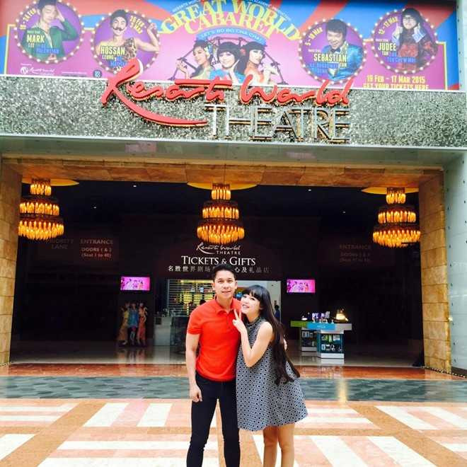 Thường xuyên diện váy rộng khiến Việt Huê dính tin đồn mang thai 4 tháng.