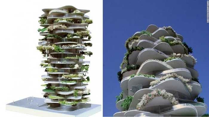 Tòa nhà xương rồng, Hà Lan: Tòa nhà gồm 19 tầng được thiết kế sao cho các phòng luôn đón nhận nhiều nhất ánh sáng mặt trời tự nhiên nhất. Kiến trúc này có hình dáng như một cụm xương rồng tuyệt đẹp.