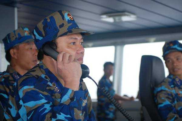 Tàu Cảnh sát biển lớn nhất tuần tra chung với Trung Quốc