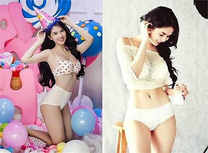 Không chỉ nổi danh ở V-biz, cô vừa nhận giải 'Nữ hoàng bikini Châu Á' tại Hàn Quốc. 