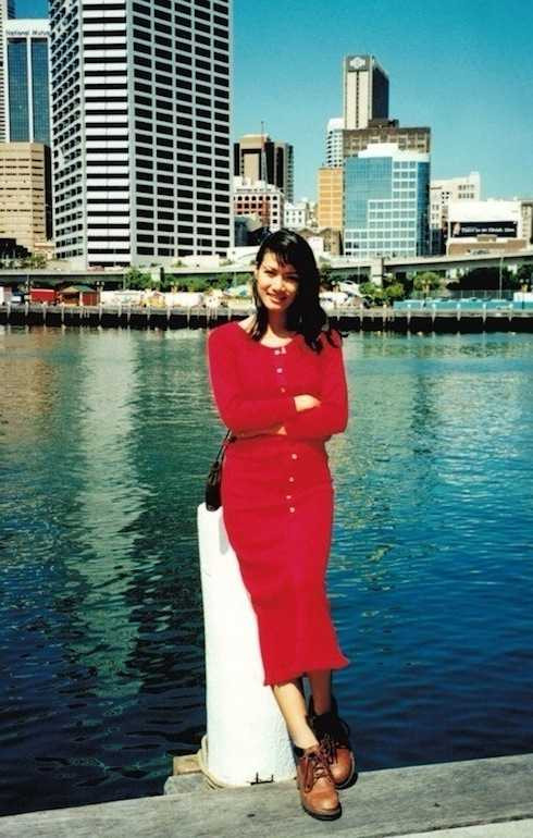 Một bức ảnh hiếm của Trương Quỳnh Mai.