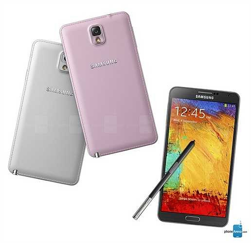 Samsung Galaxy Note 3: đây là chiếc điện thoại đầu tiên khởi nguồn cho mốt nắp lưng bọc da của khá nhiều hãng điện thoại khác, được Samsung cho ra mắt vào tháng 9/2013. Hiện tại Note 3 vẫn là chiếc điện thoại lớn nhất và cao cấp nhất có thiết kế độc đáo này.