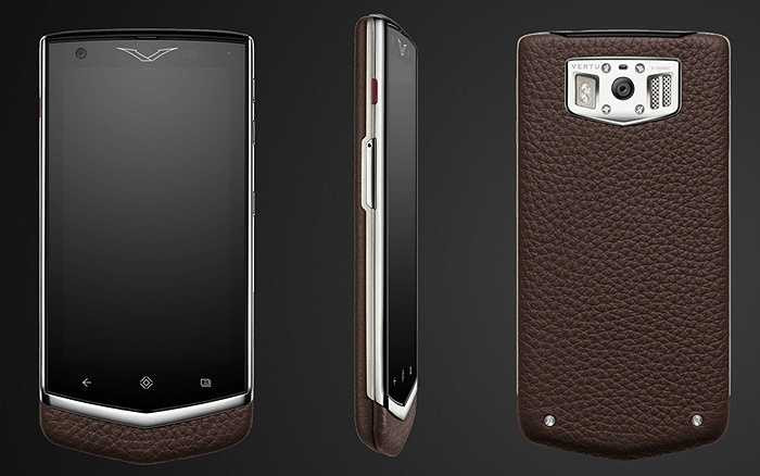 Vertu Constellation: mẫu smartphone xa xỉ này có giá tới 6.600 USD và nổi bật với thiết kế với nắp lưng da bò thật. Không chỉ bao phủ mặt sau mà nó còn tràn sang cạnh bên và một phần mặt trước nên trông rất sang trọng. Có 5 loại màu khác nhau gồm đen, nâu nhạt, nâu đậm, cam và cherry.