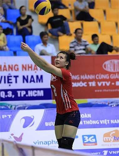 5 năm rèn luyện, Âu Hồng Nhung từ đội trẻ lên đội 1 và đã chinh chiến 3 mùa bóng trong màu áo Thông tin LienVietPostBank