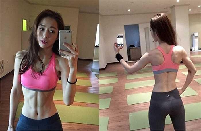 Hyun Kyung thường xuyên chia sẻ ảnh chụp trong phòng tập và các video hướng dẫn luyện tập lên Instagram. Trang cá nhân của cô hiện hút hơn 30.000 người theo dõi.