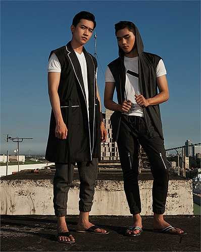 Võ Cảnh, giải Đồng Siêu mẫu Việt Nam 2013 cũng năng động không kém bên cạnh Quang Hùng