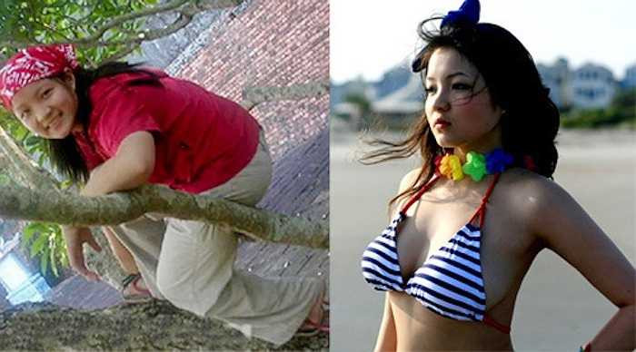 Trong quá khứ, cô sở hữu vẻ ngoài mũm mĩm cùng gu thời trang quê mùa. 