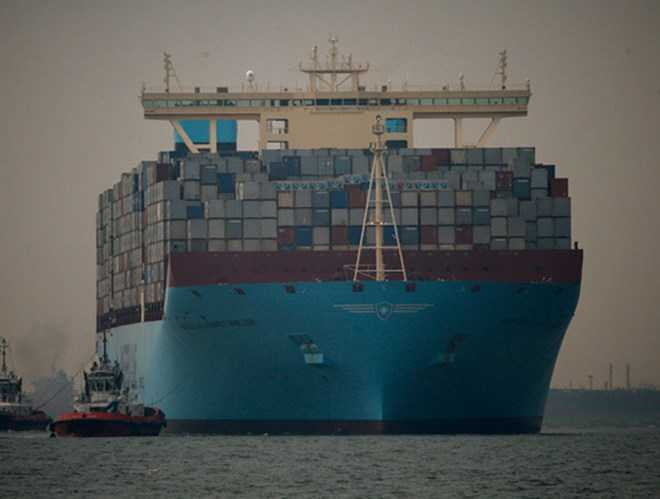 Tàu hàng Maersk Tigris. (Nguồn: rt.com)