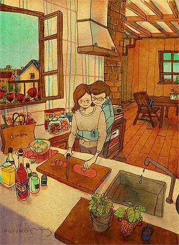Vì vậy, tác giả đã cố gắng tìm ra ý nghĩa của tình yêu và thể hiện cảm nhận của mình qua những bức tranh ấn tượng