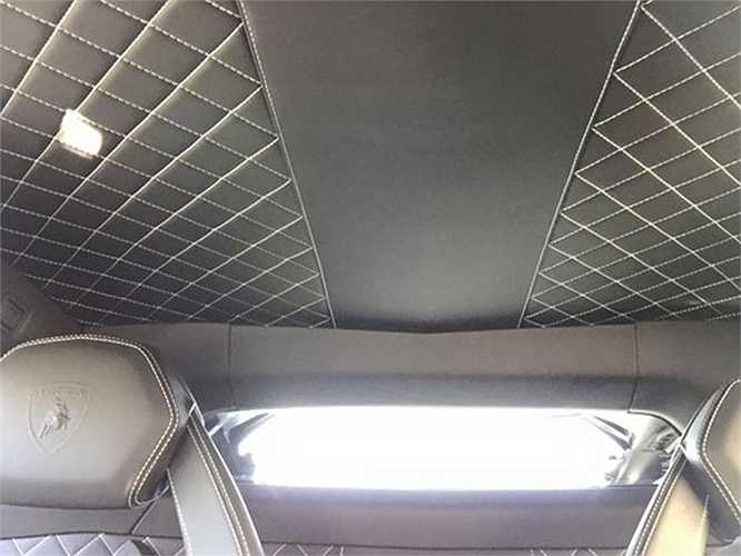 Trần xe và ghế bọc da.