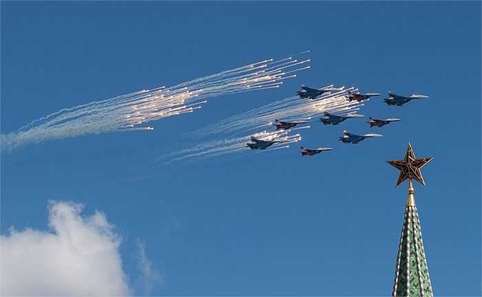 Đội hình Su-27 và MiG-29
