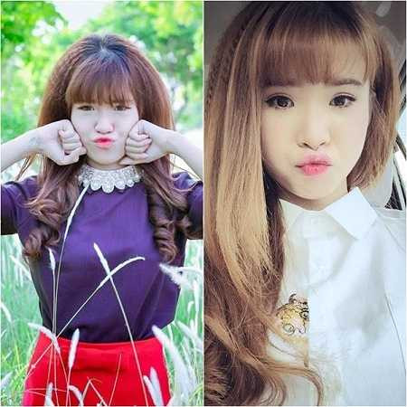 Biểu cảm nhí nhảnh, dễ thương của cô gái cũng được nhận xét là giống Khởi My