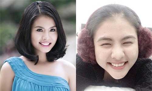 Vân Trang không ngần ngại chia sẻ bức hình chụp tự sướng với phần cằm dài và méo dù biết rằng cô sẽ nhận được không ít nghi vấn dao kéo. (Nguồn: Ngôi sao)