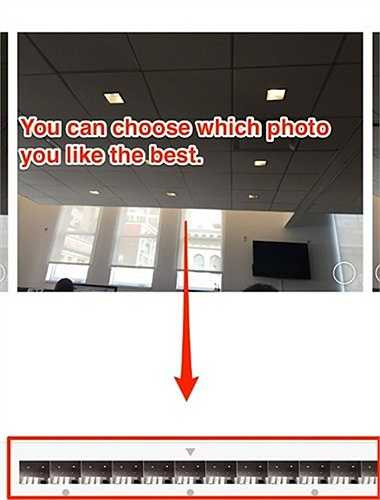 Chạm và giữ phím chụp trên màn hình để kích hoạt chế độ chụp ảnh liên tục Burst Mode, có thể chụp 10 ảnh/giây. 