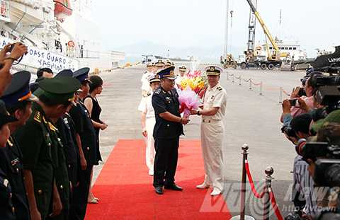 Tàu Cảnh sát biển, Nhật Bản, chiến hạm, tàu khu trục, cảng Tiên Sa, Đà Nẵng