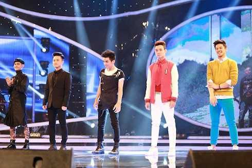 Top 5 nam của Vietnam Idol 2015 có cuộc tranh đua gay cấn trong vòng Studio 1.
